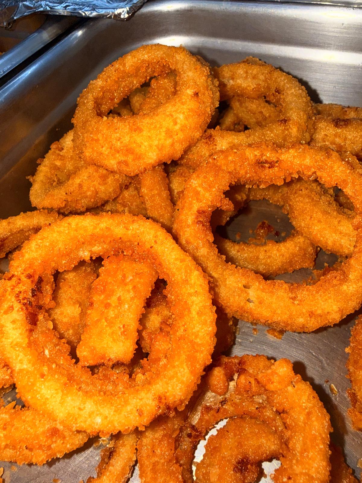 Spicy wings and other favorites ready to serve