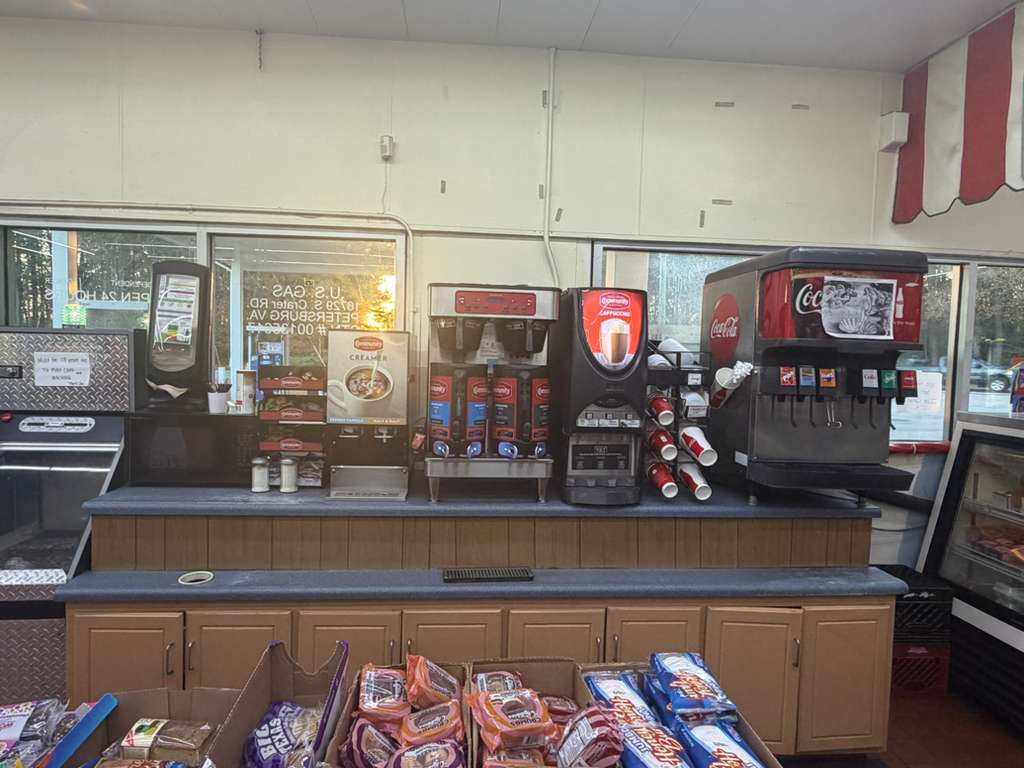 Truck parking spaces at Petersburg Truck Stop